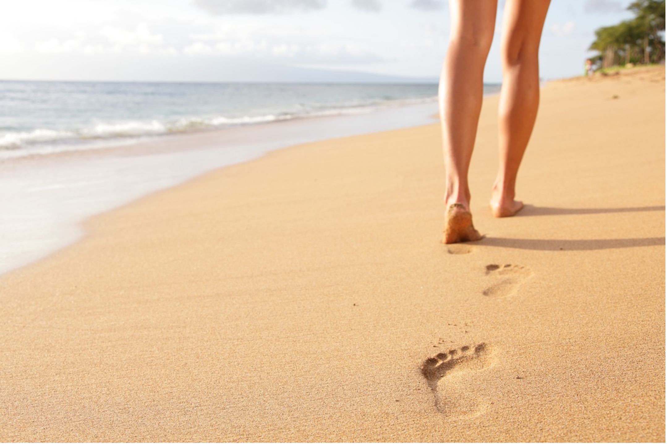 Camminate in spiaggia per dimagrire