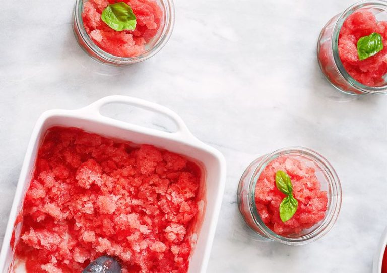 Granite e sorbetti a dieta